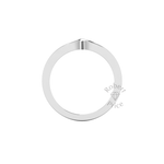 Plain Twist Wedding Ring in 18ct White Gold (0.15 ct.)