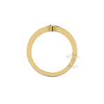 Plain Twist Wedding Ring in 18ct Yellow Gold (0.15 ct.)