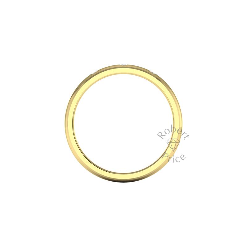 Spaced Diamond Ring in 9ct Yellow Gold (2.5mm)