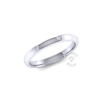 Spaced Diamond Ring in 18ct White Gold (2.5mm)