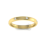 Spaced Diamond Ring in 9ct Yellow Gold (2.5mm)