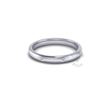 Spaced Diamond Ring in Platinum (2.5mm)