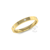 Spaced Flat Court Diamond Ring in 18ct Yellow Gold (2.5mm)
