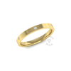 Spaced Flat Court Diamond Ring in 9ct Yellow Gold (2.5mm)