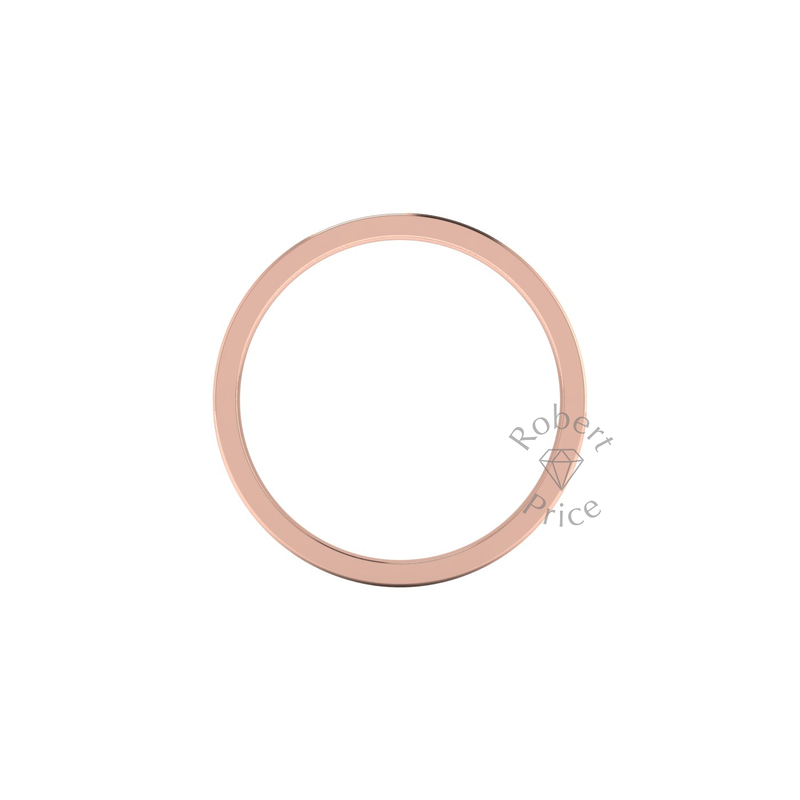 Spaced Flat Court Diamond Ring in 9ct Rose Gold (2.5mm)