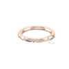 Eve Diamond Ring in 18ct Rose Gold (2mm)