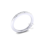 Channel Set Diamond Ring in Platinum (0.18 ct.)
