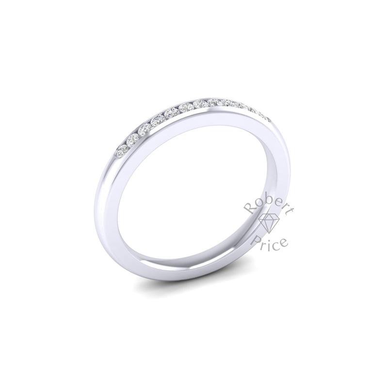Channel Set Diamond Ring in 18ct White Gold (0.18 ct.)
