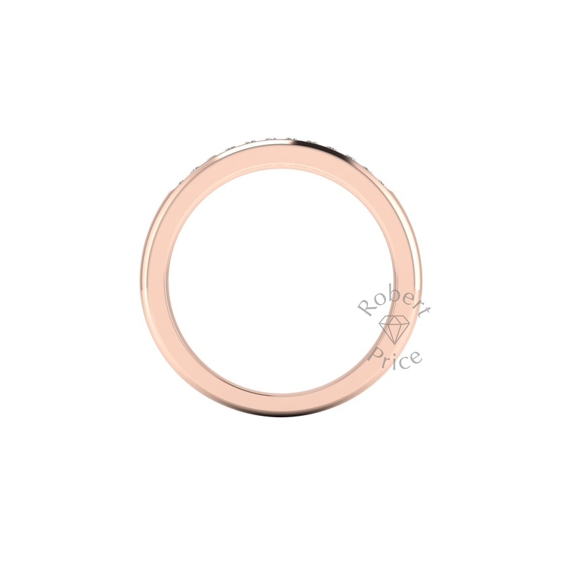 Channel Set Diamond Ring in 18ct Rose Gold (0.18 ct.)