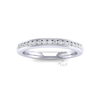 Channel Set Soft Court Diamond Ring in 18ct White Gold (0.255 ct.)
