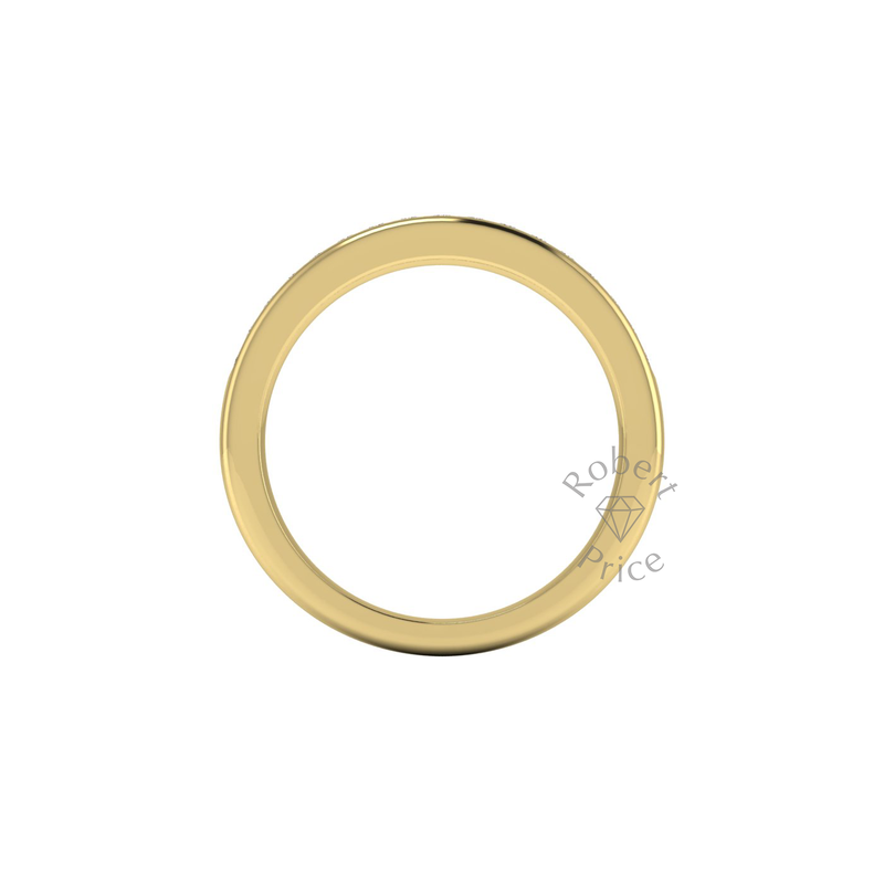 Channel Set Soft Court Diamond Ring in 18ct Yellow Gold (0.255 ct.)