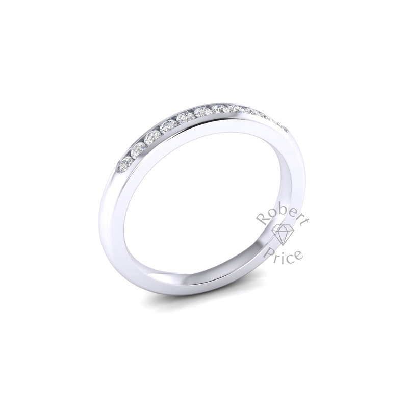 Channel Set Diamond Ring in Platinum (0.22 ct.)