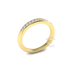 Channel Set Diamond Ring in 18ct Yellow Gold (0.22 ct.)