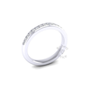 Channel Set Soft Court Diamond Ring in Platinum (0.3 ct.)
