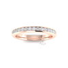 Channel Set Soft Court Diamond Ring in 18ct Rose Gold (0.3 ct.)