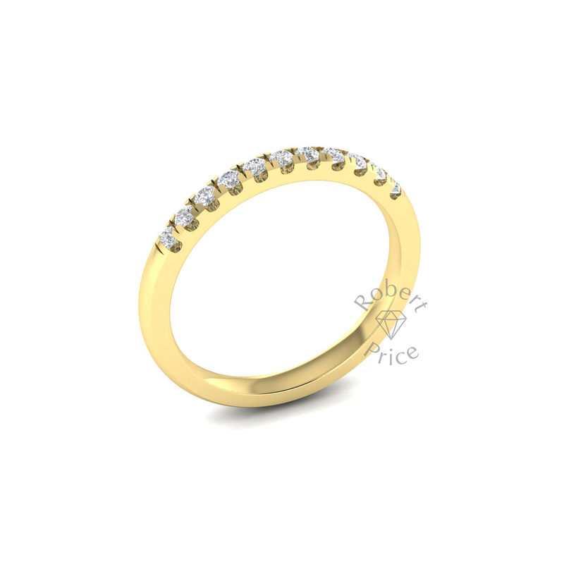 Micropavé Diamond Ring in 18ct Yellow Gold (0.22 ct.)