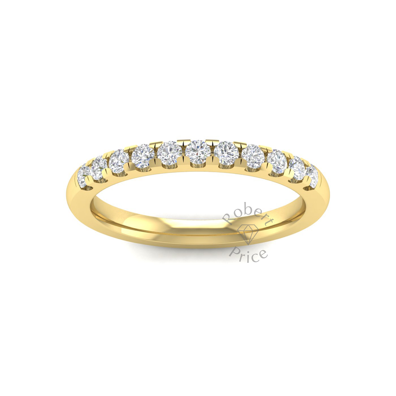 Micropavé Diamond Ring in 18ct Yellow Gold (0.33 ct.)