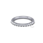 Micropavé Diamond Ring in Platinum (0.33 ct.)