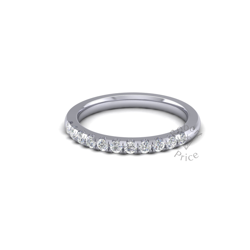 Micropavé Diamond Ring in 18ct White Gold (0.33 ct.)