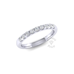 Micropavé Diamond Ring in Platinum (0.36 ct.)