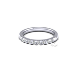 Micropavé Diamond Ring in 18ct White Gold (0.36 ct.)