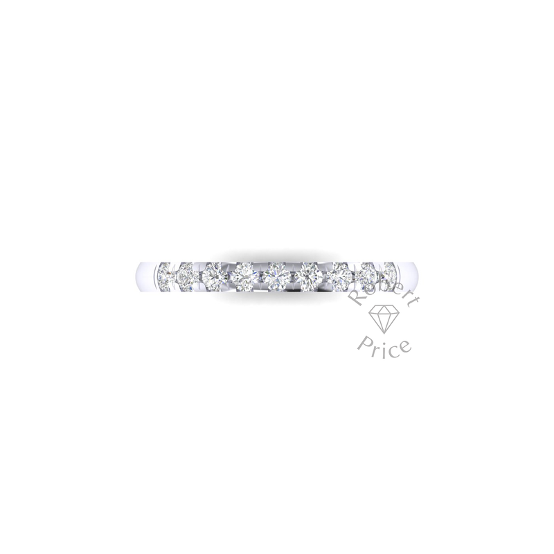 Micropavé Diamond Ring in Platinum (0.36 ct.)