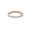 Micropavé Diamond Ring in 18ct Rose Gold (0.225 ct.)