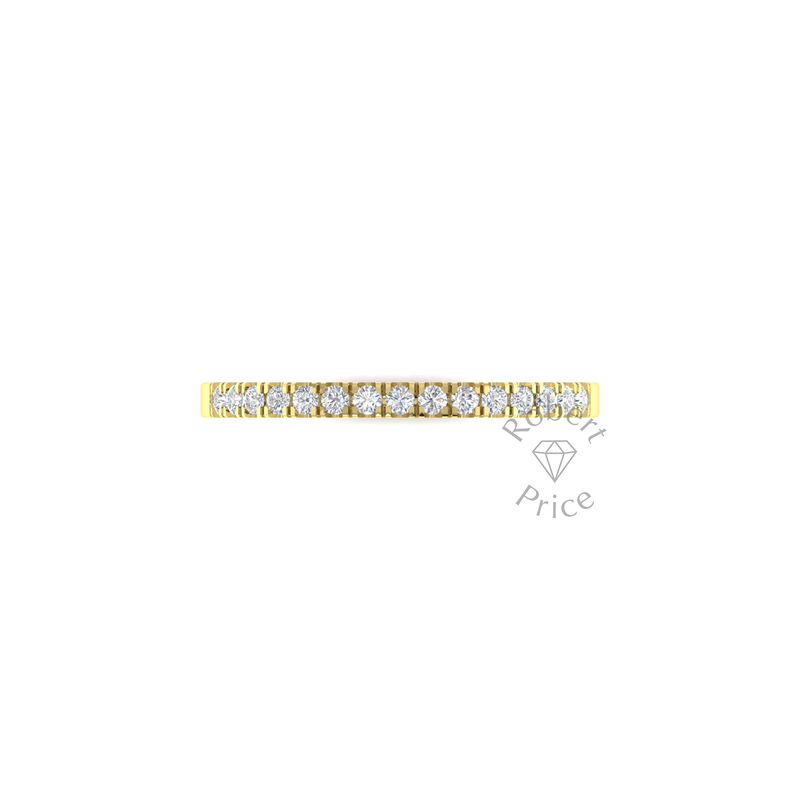 Micropavé Diamond Ring in 18ct Yellow Gold (0.225 ct.)