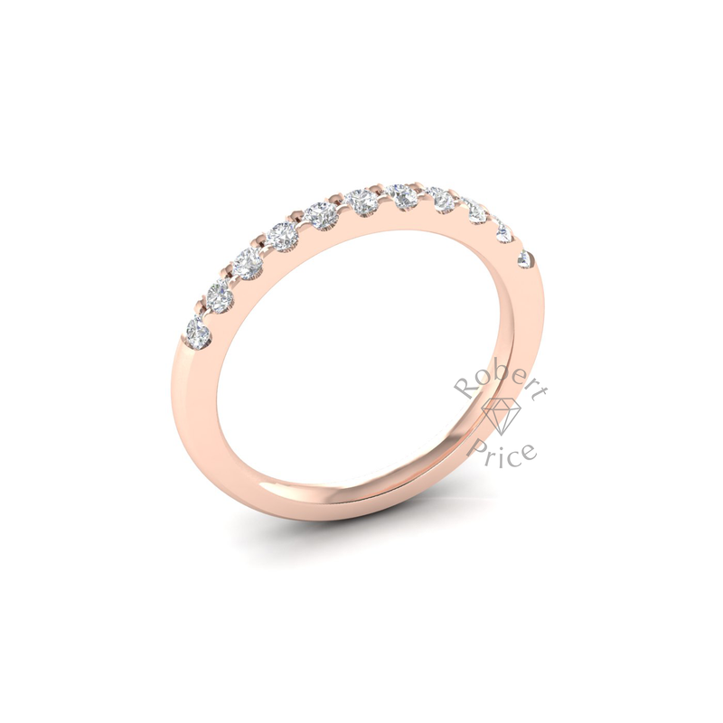 Claw Set Diamond Ring in 18ct Rose Gold (0.44 ct.)