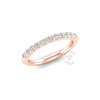 Claw Set Diamond Ring in 18ct Rose Gold (0.44 ct.)