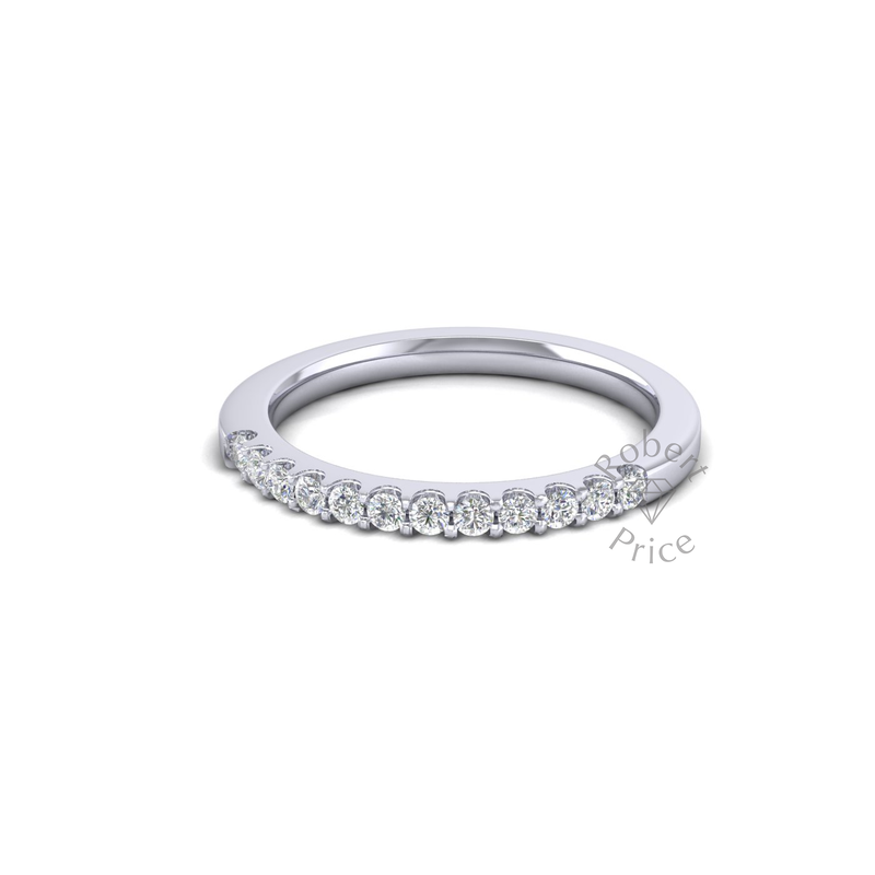 Claw Set Diamond Ring in 18ct White Gold (0.24 ct.)