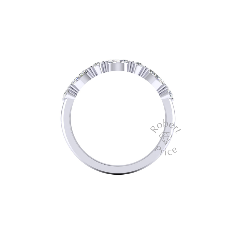 Regal Moon Diamond Ring in Platinum (0.35 ct.)