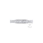 Princess Cut Channel Set Diamond Ring in Platinum (0.96 ct.)