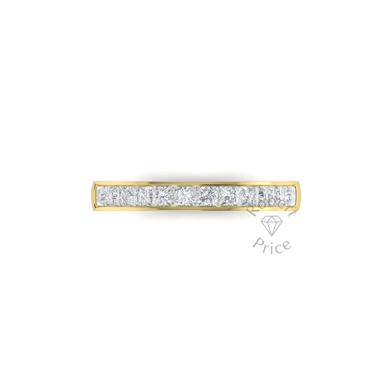 Princess Cut Channel Set Diamond Ring in 18ct Yellow Gold (0.96 ct.)