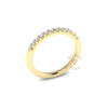 French Micropavé Diamond Ring in 18ct Yellow Gold (0.24 ct.)