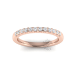 French Micropavé Diamond Ring in 18ct Rose Gold (0.24 ct.)