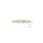 French Micropavé Diamond Ring in 18ct Yellow Gold (0.24 ct.)