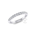 Shared Claw Set Diamond Ring in 18ct White Gold (0.33 ct.)