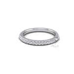 Shared Claw Set Diamond Ring in Platinum (0.21 ct.)