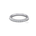 Shared Claw Set Diamond Ring in 18ct White Gold (0.24 ct.)