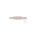 Shared Claw Set Diamond Ring in 18ct Rose Gold (0.24 ct.)