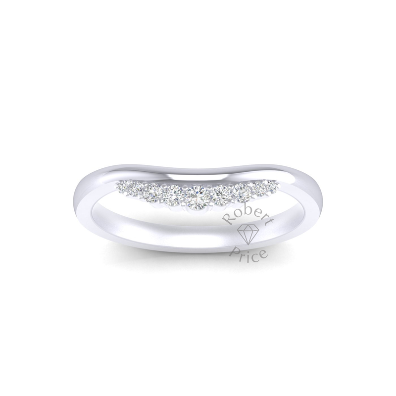 Mosaic Diamond Ring in Platinum (0.12 ct.)