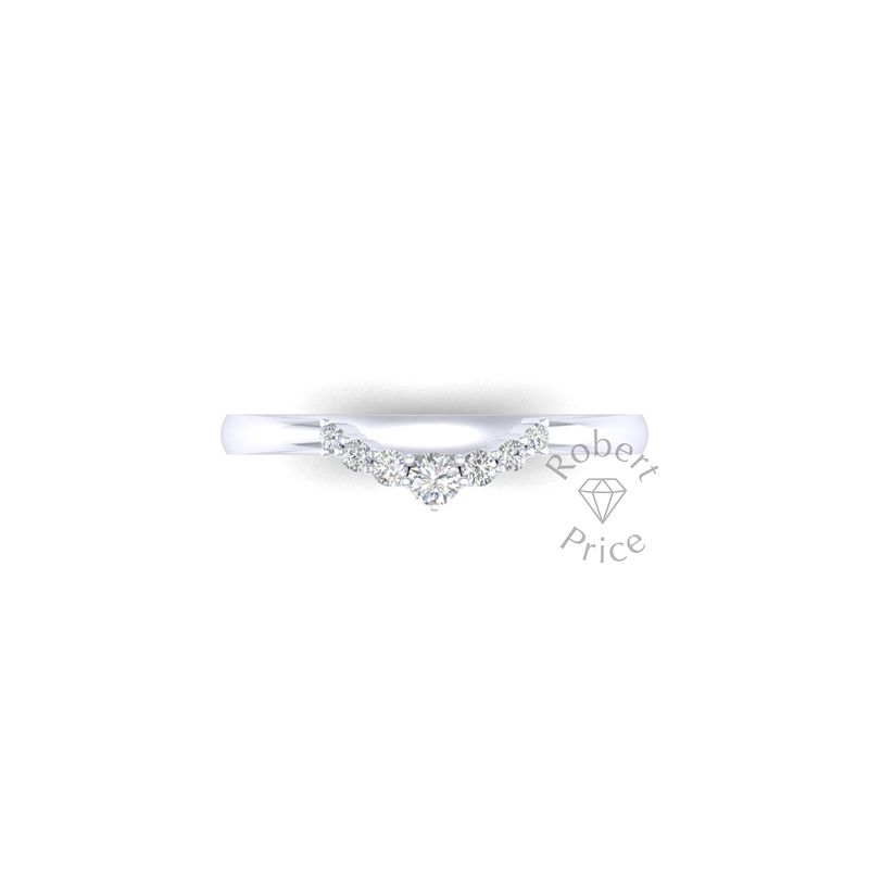 Stellar Teardrop Diamond Ring in Platinum (0.13 ct.)