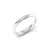 Millgrain Wedding Ring in 9ct White Gold (2.5mm)