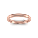 Millgrain Wedding Ring in 9ct Rose Gold (2.5mm)
