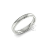 Millgrain Wedding Ring in 18ct White Gold (3mm)