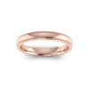 Millgrain Wedding Ring in 18ct Rose Gold (3mm)